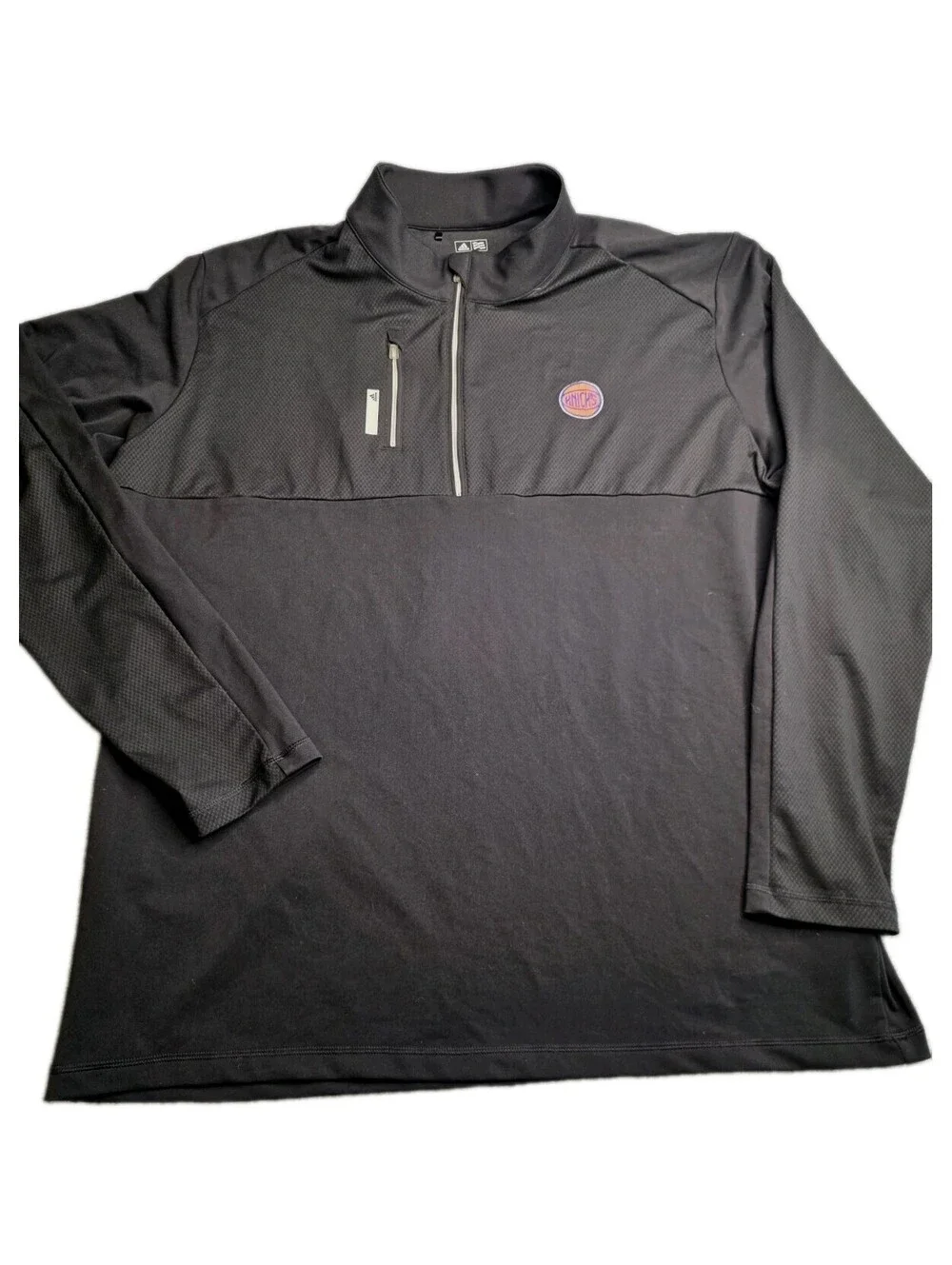Adidas Golf Climalite 1/4 Zip Pullover New York Knicks Men's 3XL Black